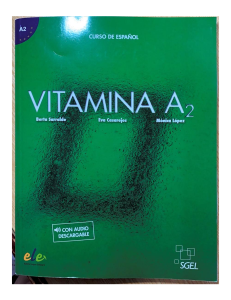 Libro de texto Vitamina A2 para curso de espa&ntilde;ol A2