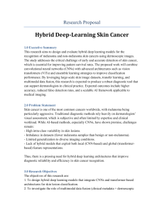 Hybrid Deep Learning for Skin Cancer Detection Research Proposal