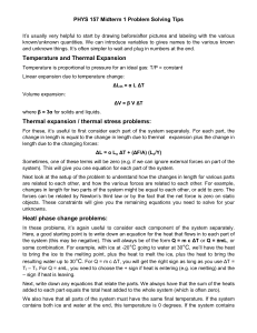 PHYS 157 Midterm 1 Problem Solving Tips