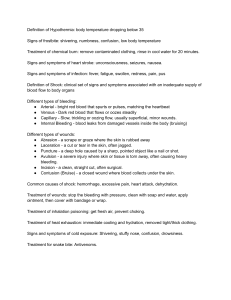 First Aid Study Guide: Definitions, Signs, Treatments