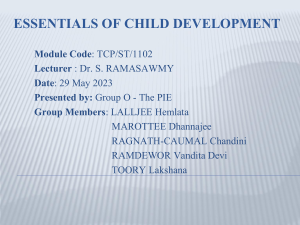 Essentials of Child Development: Sarah's Case Study