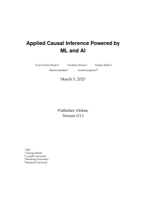 Applied Causal Inference with ML and AI