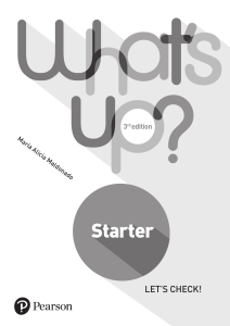What's Up? 3rd Edition Starter English Coursebook