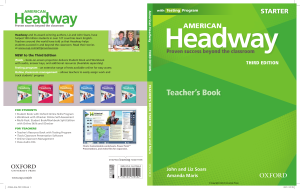 American Headway Starter Third Edition Teacher's Book