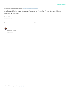Reinforced Concrete Capacity Analysis: Numerical Methods for Irregular Sections