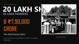 Amul Success Story: A Cooperative Model