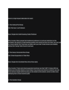 Exercise Alternatives: Back & Bicep Swap Guide