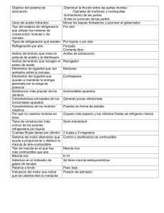 Sistemas de Motor: Lubricaci&oacute;n, Refrigeraci&oacute;n, Encendido