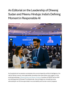 Leadership in Responsible AI: Dheeraj Sudan & Meenu Hinduja