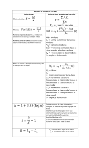 ecuacionario estadistica Mtcm