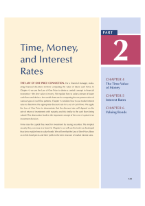 Time, Money, and Interest Rates - Finance Chapter