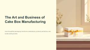 The Art and Business of Cake Box Manufacturing