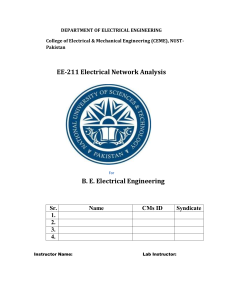 Transient Analysis of 2nd Order RLC Circuit Lab