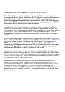 DORA Compliance: Strengthening Financial Resilience