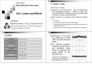 Lecture Notes: Wind Load in Steel Building Structures