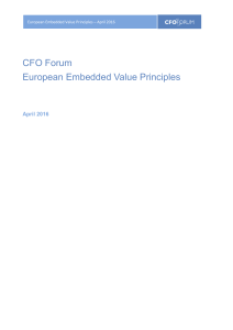 European Embedded Value Principles (April 2016)