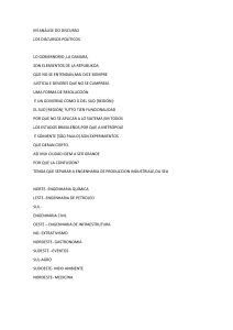 An&aacute;lisis del Discurso Pol&iacute;tico: Gobiernos y Planificaci&oacute;n Regional