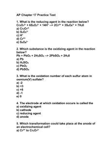 AP Chemistry Chapter 17 Practice Test