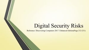 Digital Security Risks - Discovering Computers 2017