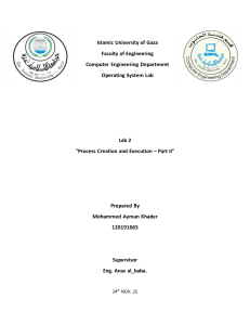 Operating System Lab 2: Process Creation and Execution
