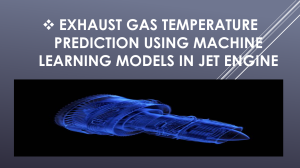 Exhaust Gas Temperature Prediction Using Machine Learning in Jet Engines