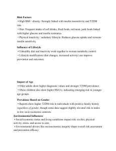 Type 2 Diabetes Risk Factors & Etiology