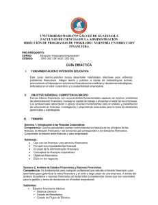 Gu&iacute;a did&aacute;ctica Maestr&iacute;a en Direcci&oacute;n Financiera - Universidad Mariano G&aacute;lvez
