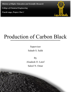 Production of Carbon Black - Chemical Engineering Project