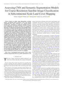 CNN and Semantic Segmentation for Coarse Satellite Image Classification