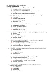 Advanced Performance Management Test