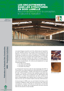 Encastrements dans les structures en bois lamell&eacute; : Guide technique
