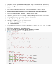 Programming Exam Questions: C/C++ Concepts