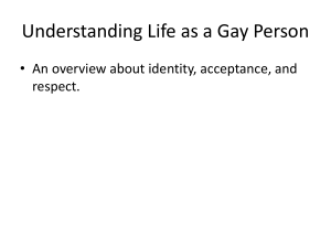 Understanding Life as a Gay Person: Identity & Acceptance