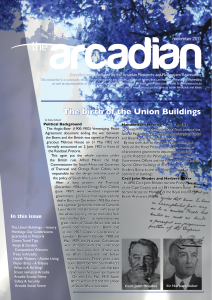 The Birth of the Union Buildings: Arcadian Newsletter November 2013
