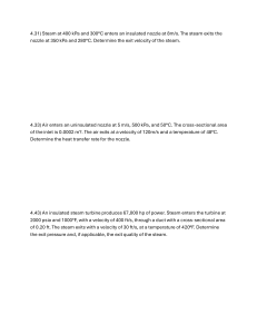 Thermodynamics Engineering Problems: Nozzles, Turbines, Compressors