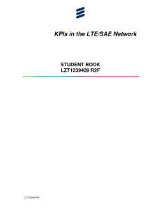 KPIs in LTE/SAE Network: Student Book