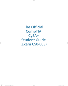 CompTIA CySA+ Student Guide (Exam CS0-003)