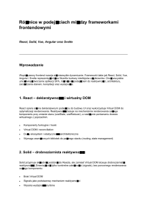 Roznice miedzy frameworkami frontendowymi