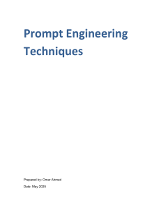 Prompt Engineering Techniques: 10 Essential Methods
