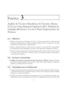 Pr&aacute;ctica 3: An&aacute;lisis de Circuitos RC Monof&aacute;sicos en CA