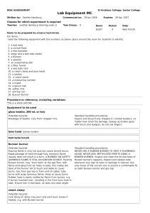 Lab Equipment MC Risk Assessment