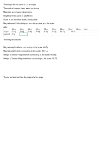 Magnet Experiment Notes: Force & Material Testing