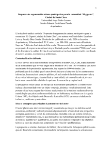 Regeneraci&oacute;n Urbana Participativa en Santa Clara