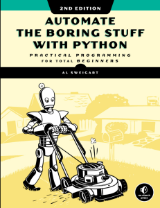 Libro de texto Automate the Boring Stuff with Python 2&ordf; edici&oacute;n