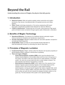 Beyond the Rail: Understanding the Science of Maglev