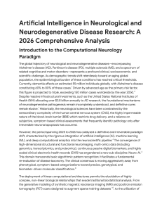 AI in Neurological Disease Research 2026 Analysis