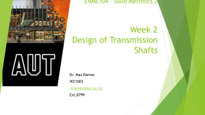 Design of Transmission Shafts - Solid Mechanics 2