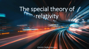 Special Theory of Relativity
