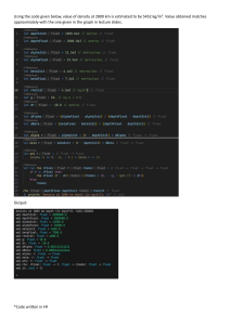 F# Code for Density Calculation at 2800 km Depth