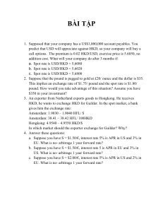 International Finance Exercises: Currency Options, Arbitrage, & Hedging